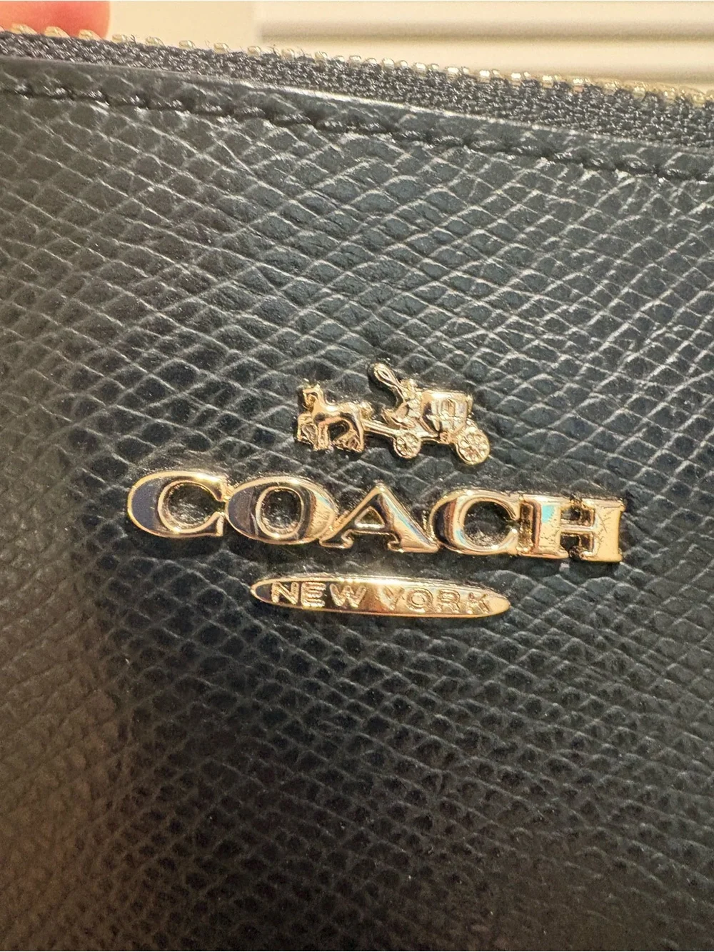 Coach Black Pebbled Leather Small Crossbody with Gold Hardware - Picture 3 of 9